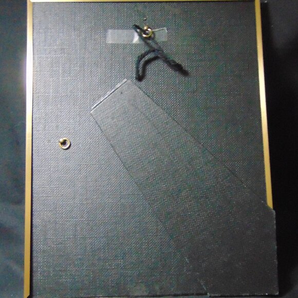 Mary holding Baby Jesus, Surrounded by Angels, Vintage Gold Metal Frame. 8 x 10 - Picture 9 of 10